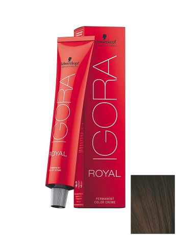 Краски для волос Schwarzkopf Professional Краситель для волос Igora Royal 3-65 Темный коричневый шоколадный золотистый, 60 мл