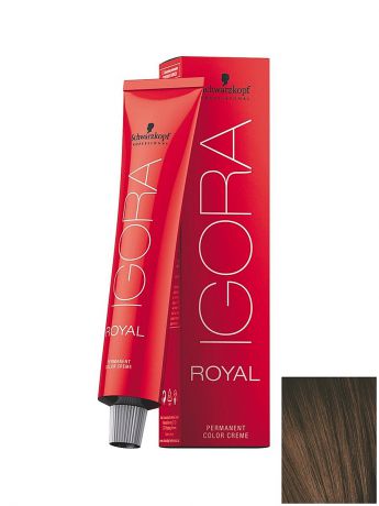 Краски для волос Schwarzkopf Professional Краситель для волос Igora Royal 5-65 Светлый коричневый шоколадный золотистый, 60 мл