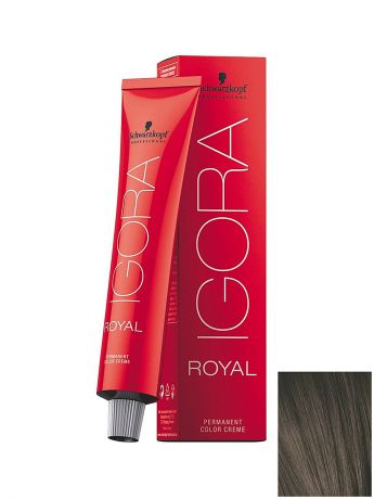 Краски для волос Schwarzkopf Professional Краситель для волос Igora Royal 6-1 Темный русый сандрэ, 60 мл
