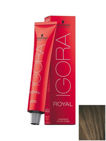 Краски для волос Schwarzkopf Professional Краситель для волос Igora Royal 6-00 Темный русый натуральный экстра, 60 мл