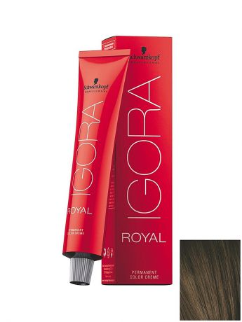 Краски для волос Schwarzkopf Professional Краситель для волос Igora Royal 5-00 Светлый коричневый натуральный экстра, 60 мл