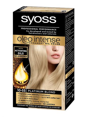 Краски для волос SYOSS Краска для волос OLEO INTENSE 10-55 Платиновый блондин