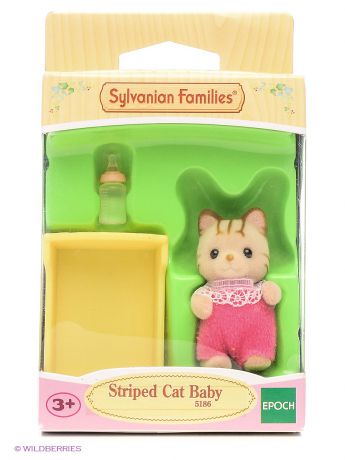 Фигурки-игрушки Sylvanian Families Набор "Малыш Полосатый Котёнок"