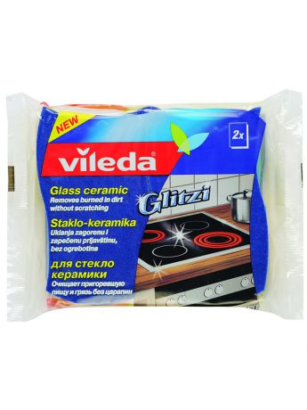 Губки для посуды Vileda Губка для стеклокерамики, 2шт