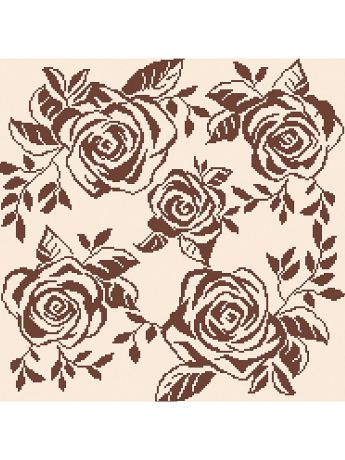 Наборы для поделок Матренин Посад Рисунок на канве "Танец роз"