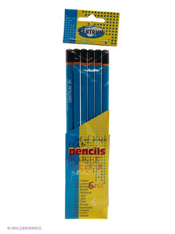 Карандаши Centrum Набор карандашей для черчения, 6 штук (3H, 3B, 2H, 2B, HB, HB)