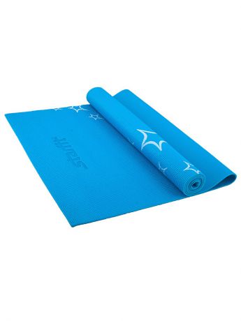 Коврики для йоги Starfit Коврик для йоги STAR FIT FM-102 PVC 173x61x0,5 см, с рисунком, синий