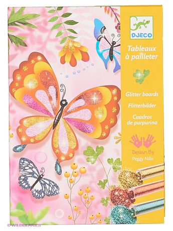 Раскраски DJECO Раскраска "Блестящие бабочки"
