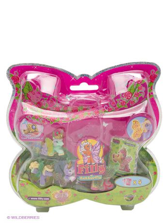 Фигурки-игрушки Dracco Волшебная семья  Filly, лошадки бабочки с блестящими крыльями Emma