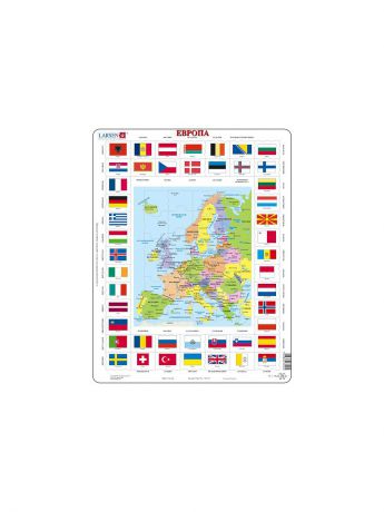 Пазлы LARSEN AS Пазл "Карты/флаги - Европа"