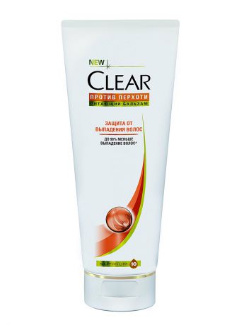Бальзамы CLEAR Бальзам-ополаскиватель Clear Защита от выпадения волос 180 мл