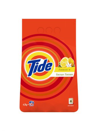 Стиральные порошки Tide Стиральный порошок Лимон и белая лилия 4,5 кг