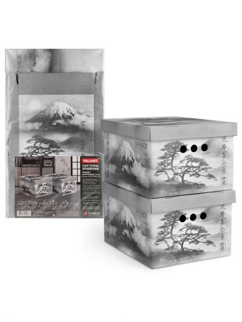 Коробки для хранения VALIANT Ящик для хранения JAPANESE BLACK, 2 шт