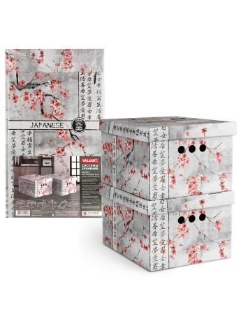 Коробки для хранения VALIANT Ящик для хранения JAPANESE WHITE, 2 шт