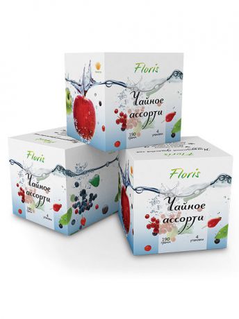Чай Floris Floris Чайный набор "Чайное ассорти" 4 вида, 190 гр