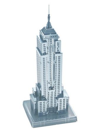 Пазлы Склад Уникальных Товаров Сборная модель "3D Metal Puzzle" Небоскреб "Empire State Building" L