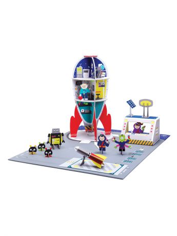 Сборные модели Krooom Игрушки из картона Krooom от 3 лет: набор Космическая станция
