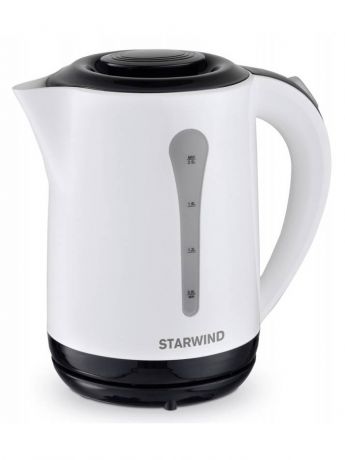 Чайники электрические StarWind Чайник электрический STARWIND SKP2212, 2200Вт, белый и черный