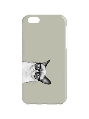Чехлы для телефонов Chocopony Чехол для iPhone 6Plus "Недовольный кот на сером" Арт. 6Plus-082