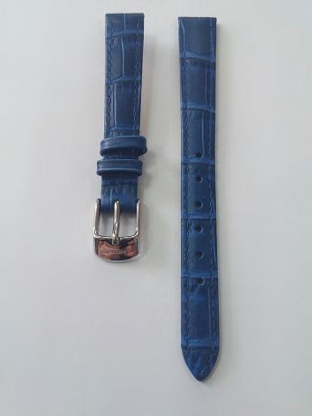 Браслеты для часов J.A. Willson Ремень для часов, им.АЛЛИГАТОРА, синий, 12 мм