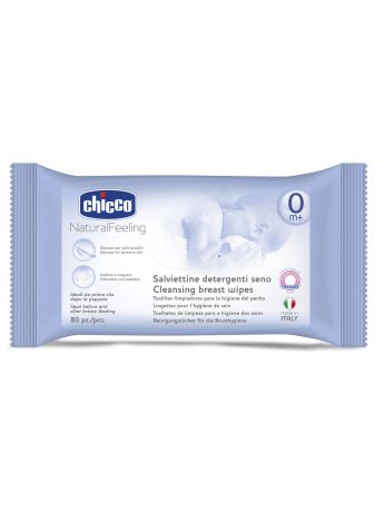 Салфетки для груди CHICCO Очищающие салфетки для груди, 80 шт., 0 мес.+