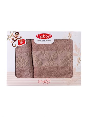 Полотенца банные HOBBY HOME COLLECTION Махровое полотенце в коробке 50x90+70x140 