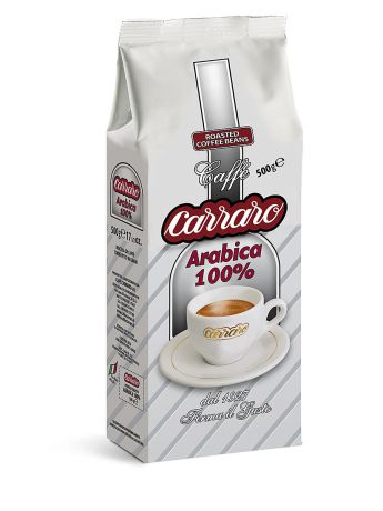Кофе CARRARO Carraro Arabica 100%  500 гр вак (зерн)