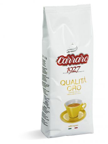 Кофе CARRARO Carraro Qualita Oro 500 гр вак (зерн)