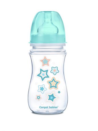 Бутылочки для кормления Canpol babies Бутылочка PP EasyStart с широким горлышком антиколиковая, 240 мл, 3+ Newborn baby