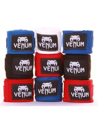 Спортивные бинты Venum Бинты боксерские Venum Kontact Boxing Handwraps 2,5 m - Black