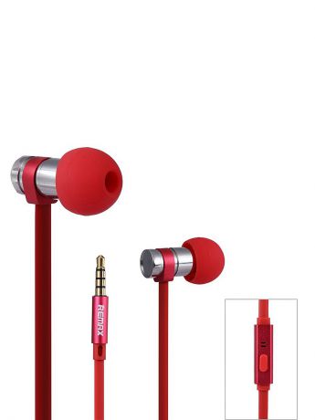 Аудио наушники REMAX Наушники Remax RM-565i Red