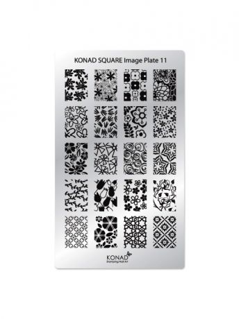 Декор для маникюра Konad Konad SN-SIP11 Прямоугольные пластины Square Image Plate11