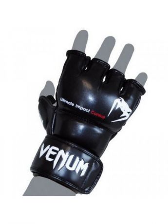 Перчатки ММА Venum Перчатки ММА Venum Impact MMA Gloves - Skintex Leather Black