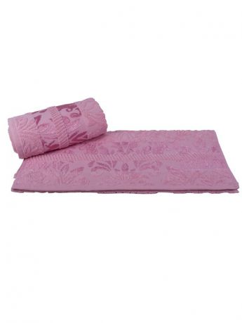 Полотенца банные HOBBY HOME COLLECTION Махровое полотенце 70x140 "VERSAL"розовое,100% хлопок