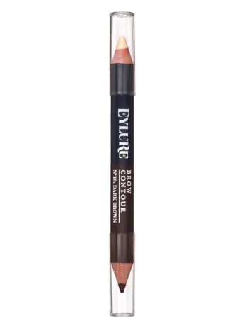 Косметические карандаши EYLURE Eylure Brow Contour - 10 Dark Brown Двухсторонний контур для бровей Темно-коричневый 2,5 г