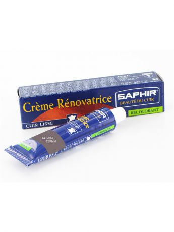 Краски для обуви Saphir Восстановитель кожи Creme RENOVATRICE, 25 мл. (жидкая кожа)(14 СЕРЫЙ)