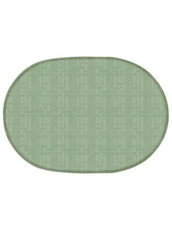 Салфетки IQ-DEKOR Салфетка PVC Uni, 28x40 cm, овал, зелен.