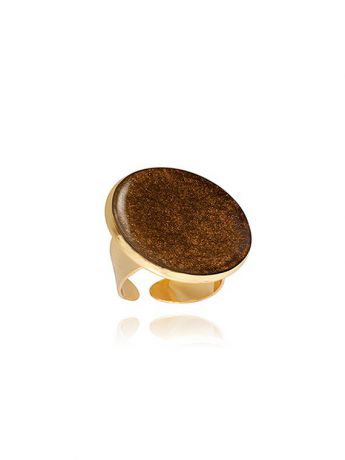 Кольца Dragon Porter Большое кольцо "Горячий шоколад " в золоте
