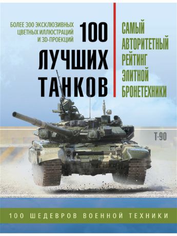 Книги Эксмо 100 лучших танков. Рейтинг элитной бронетехники