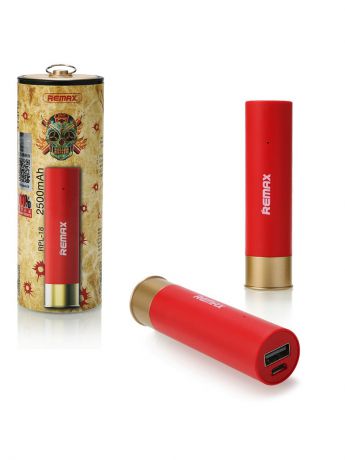 Внешние аккумуляторы REMAX Power Bank 2500 mA Remax Bullet RPL-18 красный