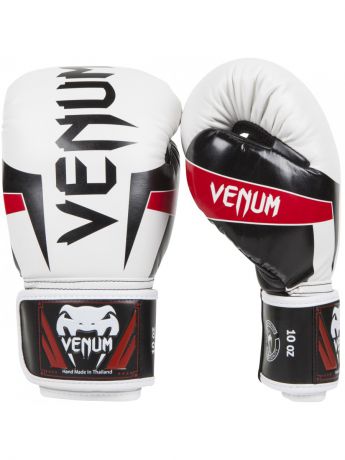 Перчатки боксерские Venum Перчатки боксерские Venum Elite Boxing Gloves - White/Black/Red