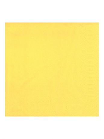 Бумажные салфетки DUNI Салфетки бумажные 3-слойные, 33 см; Желтый, 20 шт.