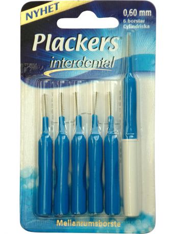 Межзубные ершики Plackers Межзубный ершик Plackers Interdental 0,6 мм. (голубой)