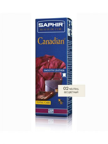 Кремы для обуви Saphir Крем-краска для кожгалантереи и одежды CANADIAN (02 Бесцветный)