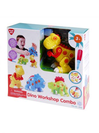 Игровые центры для малышей PlayGo Игровой набор "Собери динозавра" 3 шт.