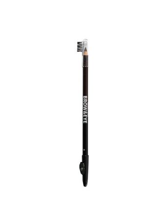 Косметические карандаши Lamel Lamel professional Карандаш для глаз и бровей Brow&Eye с точилкой 01(черный/коричневый)