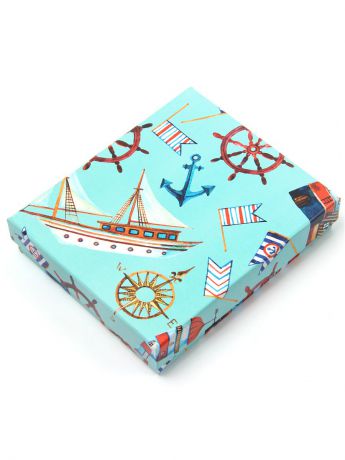 Подарочные коробки VELD-CO Набор из 4 картонных коробок Морская гавань