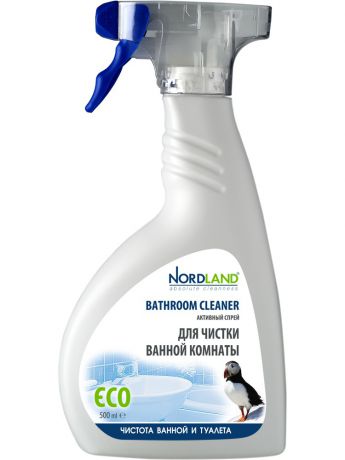 Средства для уборки NORDLAND Nordland активный спрей для чистки ванной комнаты, 500 мл.