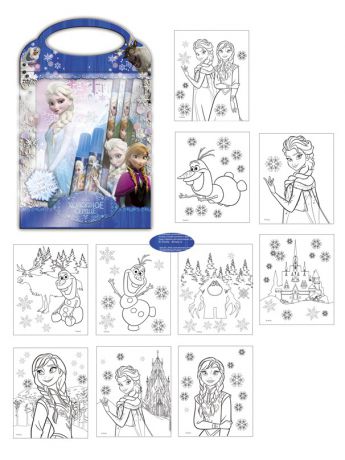 Наборы для рисования Disney Подарочный набор для творчества, ПВХ сумочка Disney Frozen