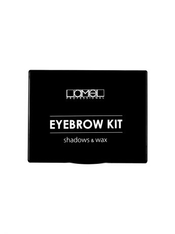 Тени Lamel Lamel professional Набор для бровей Eye Brow Kit тени и воск 01(блонд/светло коричневый)